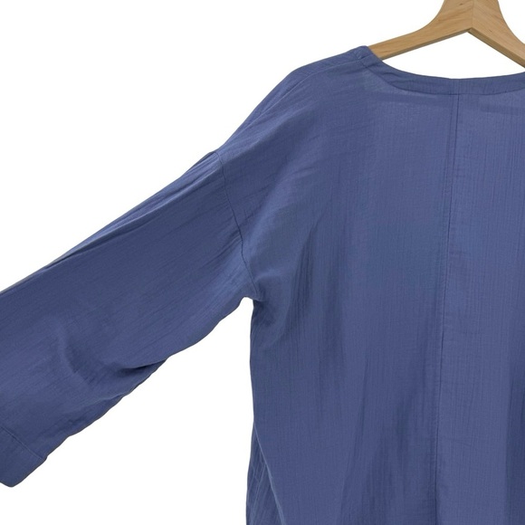 Eileen fisher Cotton Gauze V-Neck Kimono Jacket Sz XS - Picture 5 of 5